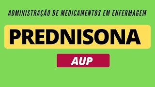 PREDNISONA APRESENTAÃ‡ÃƒO INDICAÃ‡ÃƒO CONTRAINDICAÃ‡ÃƒO REAÃ‡Ã•ES ADVERSAS E CUIDADOS DE ENFERMAGEM [upl. by Manoff]