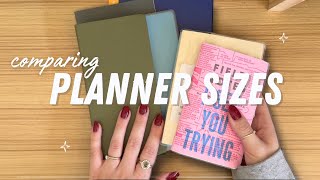 Planner Size Comparisons ✨ A5 B6 Hobonichi Weeks Travelers notebook and more [upl. by Kathi]