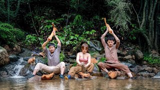 The Aboriginal Way to get Nutritional Powder from the DAODAO Tree Life in the Cave Begins Part 4 [upl. by Namyl605]