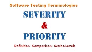 Severity And Priority In Software Testing  Priority And Severity In Testing With Example  Severity [upl. by Pam]