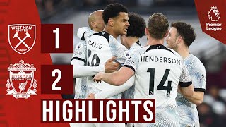 HIGHLIGHTS West Ham 12 Liverpool  Gakpo amp Matip complete comeback in London [upl. by Catherin]