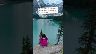 📍Moraine lake 🇨🇦 shorts banff morainelake banffnationalpark [upl. by Eliot313]