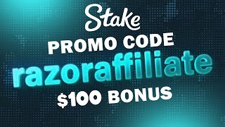 Stake Promo Code 2024 RazorAffiliate for up to 1000 [upl. by Aldo]