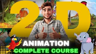 2D Animation Complete Course For Beginners 2024  Phone Pr Cartoon Banao Ab animation [upl. by Nadean55]