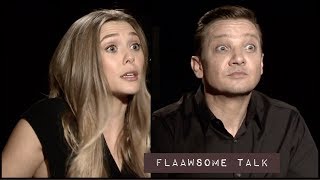 Elizabeth Olsen amp Jeremy Renner On Pain amp Grief  Why Its So Hard To Talk About Wind River [upl. by Akirdnwahs826]