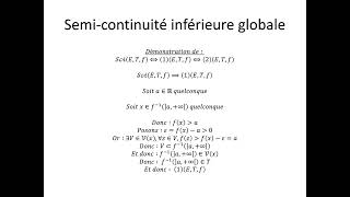 Espaces topologiques partie 163  Semicontinuité inférieure globale [upl. by Brazee]