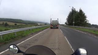 22 Scottish Highlands Motorcycle Trip  Alness A9 to Evelix A9 [upl. by Oramug]