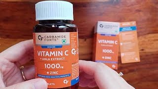 CARBAMIDE FORTE  VITAMIN C  AMLA EXTRACT 1000mg ZINC [upl. by Akanke]