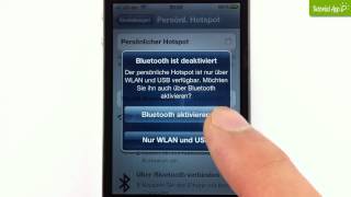 iPhone Tutorial Persönlicher Hotspot [upl. by Diraj]