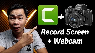 Camtasia Screen Recorder  How To Record Screen and Use Camera as Webcam with Camtasia [upl. by Teerprah458]