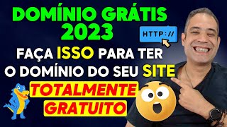 DOMÃNIO GRÃTIS 2023  FAÃ‡A ISSO AGORA PARA TER DOMÃNIO TOTALMENTE DE GRAÃ‡A [upl. by Lin554]