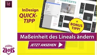 Maßeinheit des Lineals ändern  InDesign QUICKTIPP [upl. by Lowenstern735]