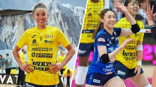 ALL quotMEGA RALLYquot of the match Conegliano  Novara in Courmayeur Cup  Lega Volley Femminile 202425 [upl. by Melinde]