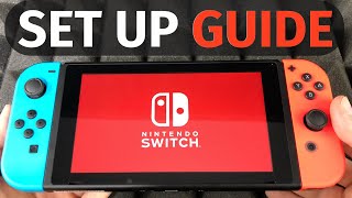 How to Set Up New Nintendo Switch  Beginners Guide  First Time Turning On [upl. by Meil176]