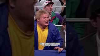 Chris Farley keeps getting hit with baseball for heckling  Yankees SNL comedy funny shorts [upl. by Odrawde834]