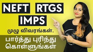 NEFTRTGSIMPS Charges Timings and Limits  Real Difference Between Online Fund Transfer In Tamil [upl. by Arde123]