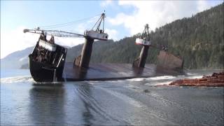 Log Barge Dumps [upl. by Ivers]