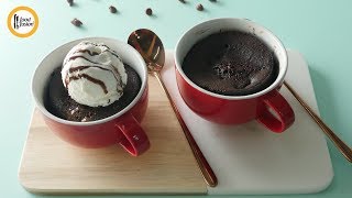 Chocolate Mug Cake in Microwave recipe By Food Fusion [upl. by Farhsa519]