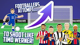 😂Footballers Attempt to shoot like TIMO WERNER😂Feat Ronaldo Messi Neymar HaalandmoreFrontmen 26 [upl. by Hallagan806]