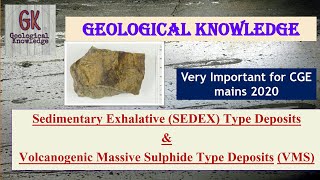 Sedimentary Exhaltive Deposits and Volcanogenic Massive Sulphide DepositsEconomic Geology [upl. by Lourdes]