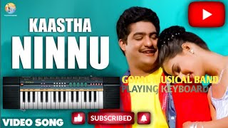 Kaastha nannu songstudent no1 movieon piano 🎹gopal musical band [upl. by Eerahs931]