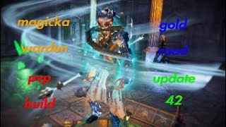 Eso magicka warden pvp build gold road [upl. by Lasonde]