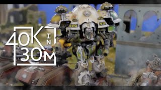 Warhammer 40k Battle Report White Dwarf 2019 Ynnari versus Spring 2019 FAQ Imperial Knights 1750pts [upl. by Dora]