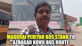 Madurai Periyar Bus Stand to Azhagar Kovil Bus Route  Bus Travel Guide  Bus Route [upl. by Katherine282]