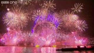 London Fireworks on New Years Day 2011  New Year Live  BBC One [upl. by Endor]