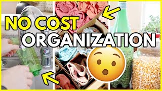 Get organized for 0 🤑🤑 25 TOTALLY FREE ORGANIZATION IDEAS [upl. by Castor]