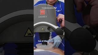 REANIMACIÓN CARDIOPULMONAR CON DISPOSITIVO LUCAS 🤖 shorts cardiologia rcp lucas [upl. by Ecertak]