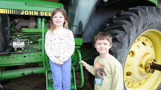 Using Kids Tractors to Dig Dirt and Play on the Farm Compilation  Tractors for kids [upl. by Innis56]