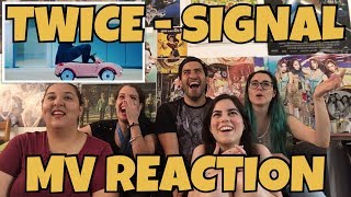 AKA REACTS TWICE 트와이스  Signal MV Reaction [upl. by Hallette]