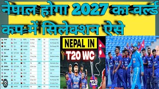 news Nepal qualify 2027 World Cup  नेपाल कर पाएगा क्वालीफाई वर्ल्ड कप 2027  वीडियो देख लो होजाएगा [upl. by Vil707]