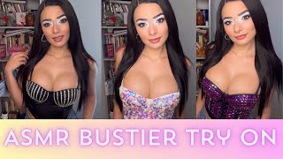 ASMR Bustier Try On May 2024 Soft Spoken  Fabric Sounds [upl. by Aeirdna]