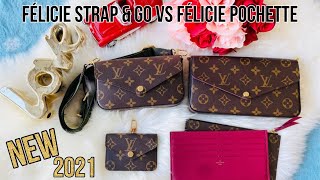 Comparison Louis Vuitton Félicie Strap amp Go VS Félicie Pochette [upl. by Aidnama]