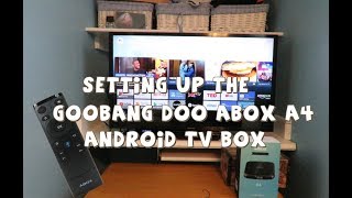 Setting up the GooBang Doo ABOX A4 Android TV Box [upl. by Kapeed639]