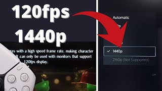 How to UNLOCK PS5 1440p 120Hz Support  The Update Everyone Wanted [upl. by Manas]