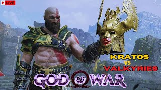 🔴LIVE  Defeating All Valkyries amp The Valkyrie Queen  GOD OF WAR 😮 GOW 2018  godofwar [upl. by Alphonso]