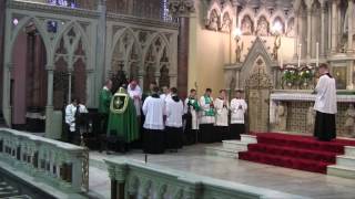 FOTA IX 2016 Pontifical High Mass  Raymond Cardinal Burke Cappa magna [upl. by Sylado]