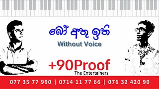 Bo Athu Ithi Nemi Karaoke With out Voice track with Lyrics  Manjula Rathnayaka Sisira Sumangala [upl. by Tem653]