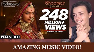 quotPadmaavat Songquot Ghoomar Deepika Padukone Shahid Kapoor Ranveer Singh  REACTION  Indi Rossi [upl. by Eniluqcaj191]