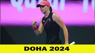 Iga Swiatek vs Victoria Azarenka MATCH Highlights  WTA Doha 2024  2152024 [upl. by Arbuckle]