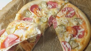 Пицца на кефире 🍕 вкусно рецепты рецептынакаждыйдень [upl. by Karalynn]