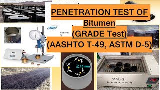 PenetrationGrade Test of Bitumen Part1 Demonstration HindiUrdu [upl. by Maighdlin]