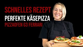 SCHNELLES amp einfaches Pizzateigrezept im G3 Ferrari Pizzaofen [upl. by Wake43]