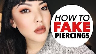 How To Fake Piercings  soothingsista [upl. by Wiatt]