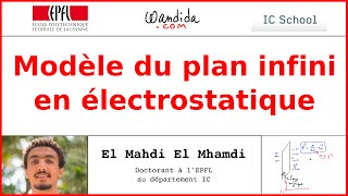 Modèle du plan infini en électrostatique  El Mahdi El Mhamdi [upl. by Nallad241]