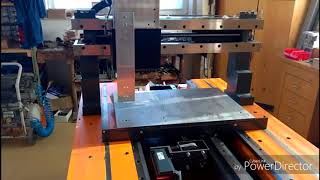 UniMat 3 CNC custom made with Beckhoff system  very first run [upl. by Osnerol]