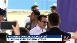 Presidente Daniel Noboa inauguró el año lectivo de Régimen Costa Galápagos [upl. by Sadnak]